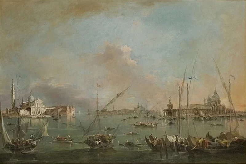 Veduta di San Giorgio e la Dogana - Musée Nissim de Camondo